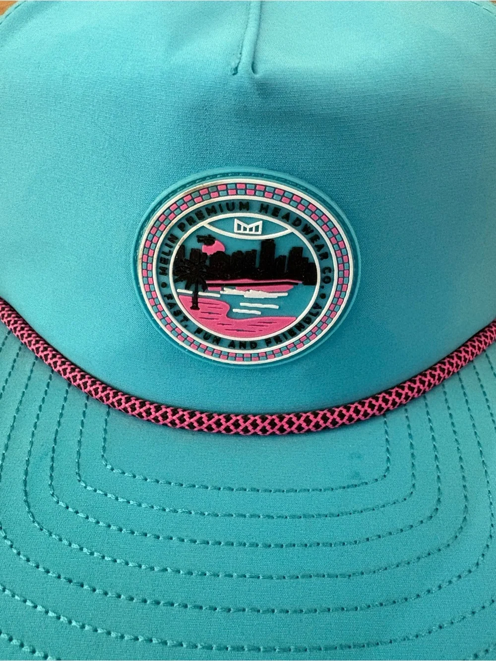 Melin Hydro Coronado Drip Lagoon Blue Snapback